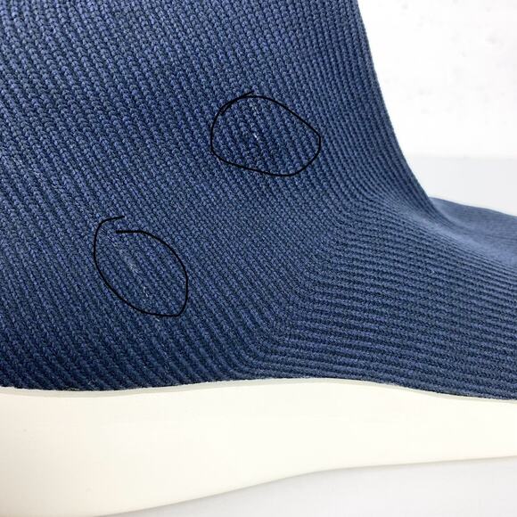 Vince Womens Abbot Sock Sneaker Boots Navy Knit White Soles Pull On Size 10 - Picture 12 of 12